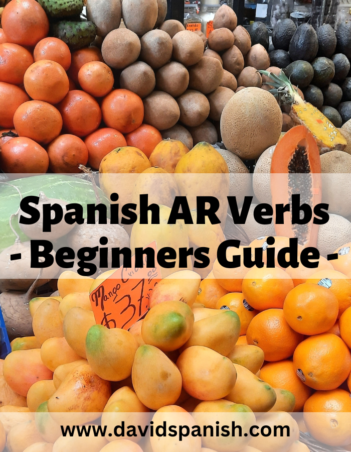 Spanish AR Verbs - beginners guide